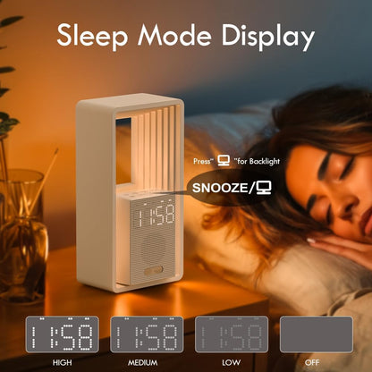 WILIT Digital Alarm Clock, Sunrise Alarm Clock with Nightlight, 9 Sleep Aid Sounds, White Noise Sounds Machine, Dimmable Display, Snooze,USB Charging Port,Gift for Women,Men,Teens,Kids,Travel