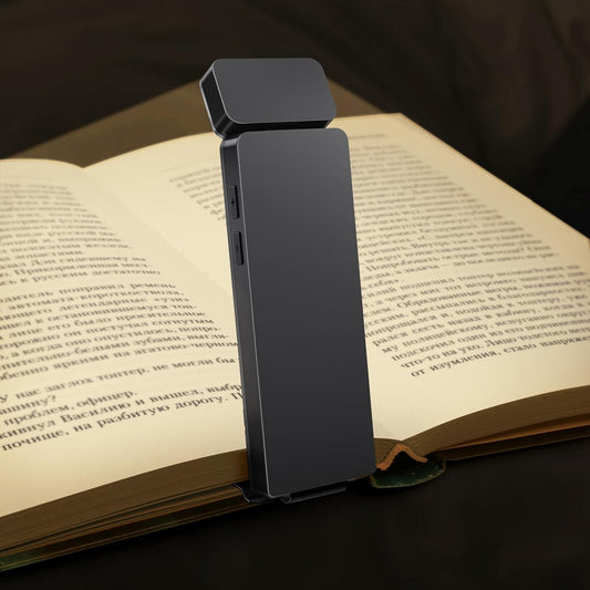 LED Reading Lights for Books in Bed, 3 Color Temperatures & Stepless Dimming, Adjustable Angel Clip-On Book Light for Night Reading, No-Glare Portable Light Accessories in Room & Bedroom for Readers