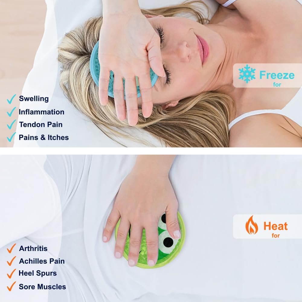 Gel Ice Pack for Injuries 2 Packs Cute Reusable Hot Cold Gel Packs