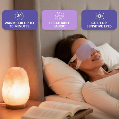 Steam Eye Mask, Self Heating Heated Eye Mask for Sleep, Warm Compress for Eyes, Moist Heat for Dry Eye Relief, Stye Eye Treatment, Spa, Travel Essentials, Unscented 16 Pack