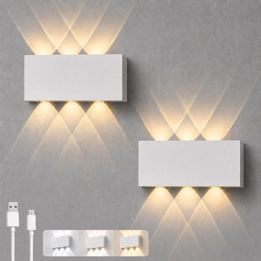Shelprojsu LED Magnetic Wall Sconce Lights,5000mAh Wireless Bedside Wall Light USB Rechargeable Reading Wall Lamp,3 Lighting Colors and Dimmable Battery Operated Wall Sconces (White)