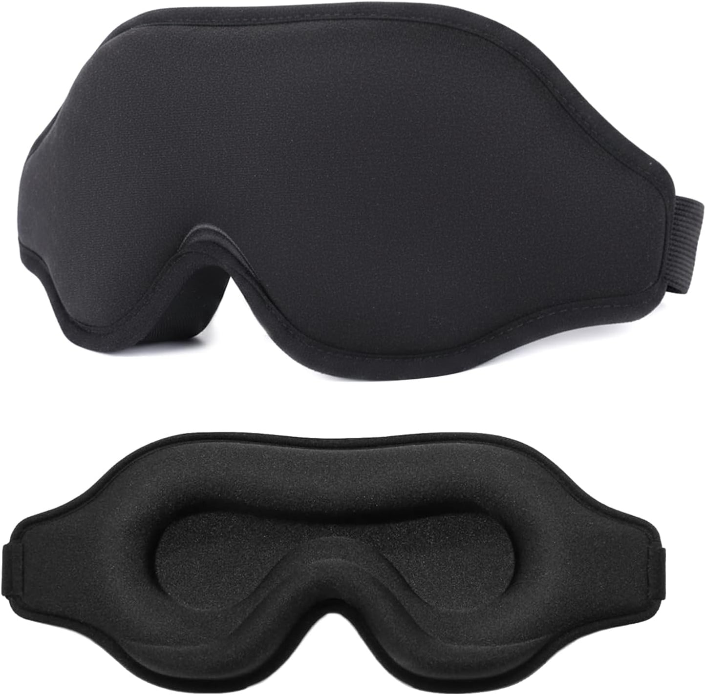 3D Sleep Mask for Side Sleepers, Cooling Gel Eye Mask for Sleeping, Zero Pressure Blackout Night Blindfold, Adjustable Strap for Men Women Travel