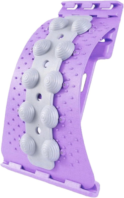 Adjustable Back Stretcher - 4 Level Lumbar Board, Manual Spinal Massager, Ergonomic Muscle Comfort Design, Figure Correction Tool, Shoulder Nerve Relaxation, Slouching Prevention Aid, Home Remedy Use