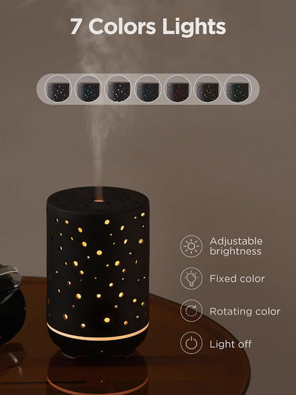 InnoGear 150ml Ceramic Essential Oil Diffuser, Diffusers for Home, White