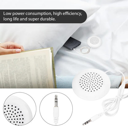 5pcs Pillow Speaker, Under Pillow Speaker for Sleep, 3.5mm Mini Stereo for MP3 Phone Portable CD