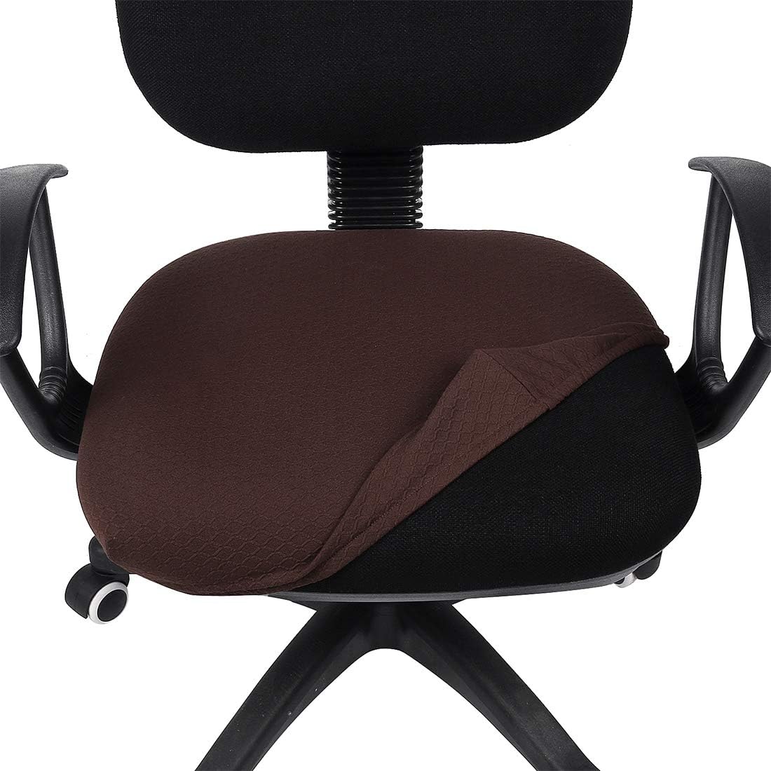Smiry Office Computer Chair Armrest Covers, 2PCs Anti-dust Arm Rest Pad | Removable Washable Desk Chair Arm Pad Covers, Grey