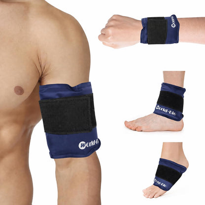 Gel Soft Flexible Ice Packs for Injuries, Reusable Cold Pack, Hot Cold Compress for Joint&Muscle Pain, Surgery Recovery, Inflammation, Swelling, Face, Head, Wrist, Ankle&Foot Injury, 4 Pack-5.1"x6.3"