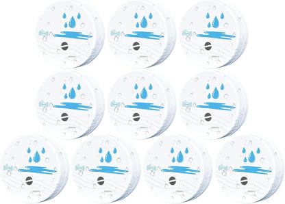 5 Pack Water Leak Detectors for Home | Water Sensor Alarm Leak Detector, 100dB, Waterproof, Kitchens, Bathrooms, Laundries, Sinks, Basements, Battery Included