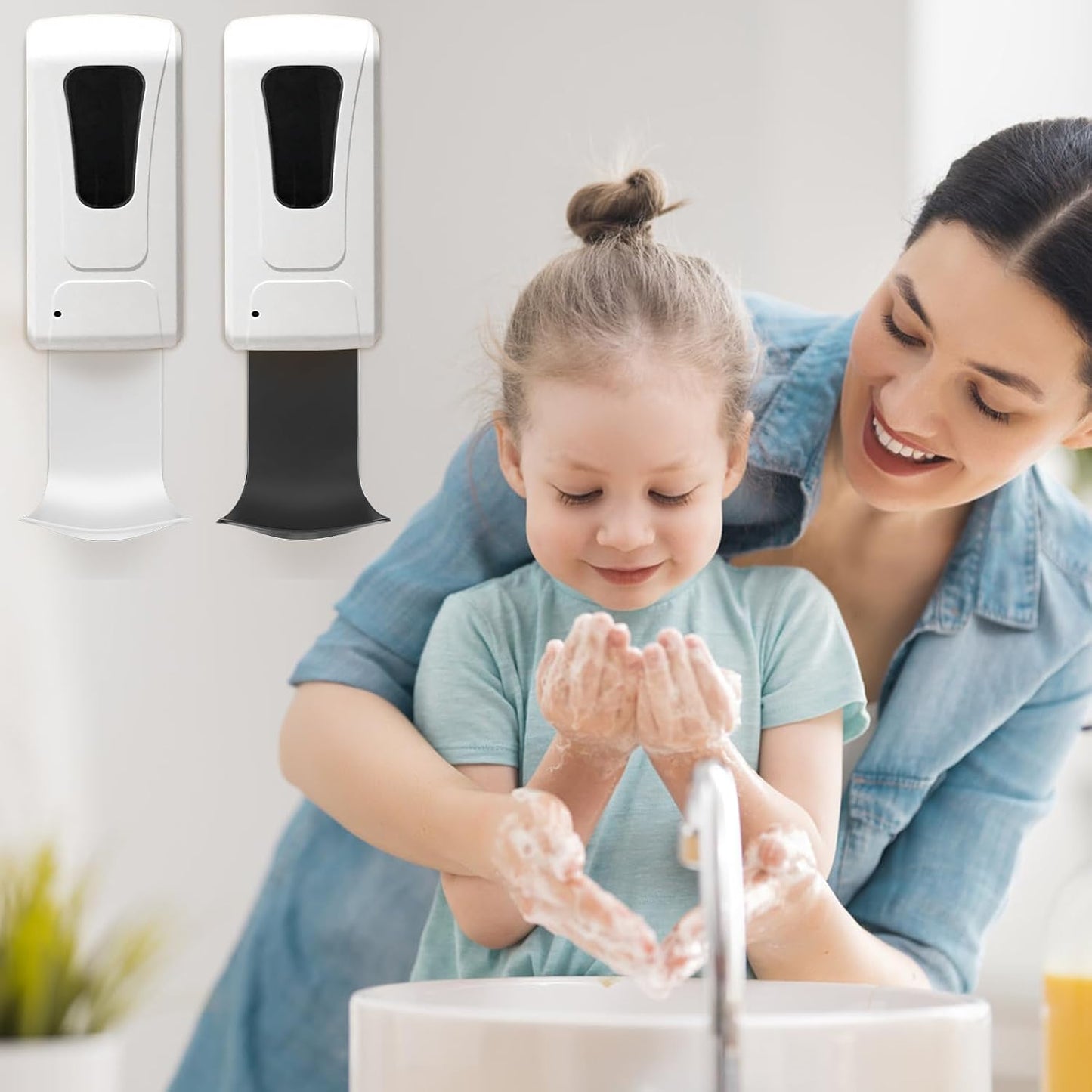 Dispenser Drip Tray Wall Mount Soap Dispenser Bracket,Laundry Detergent Drip Catcher Prevent Dripping and Spraying(White)
