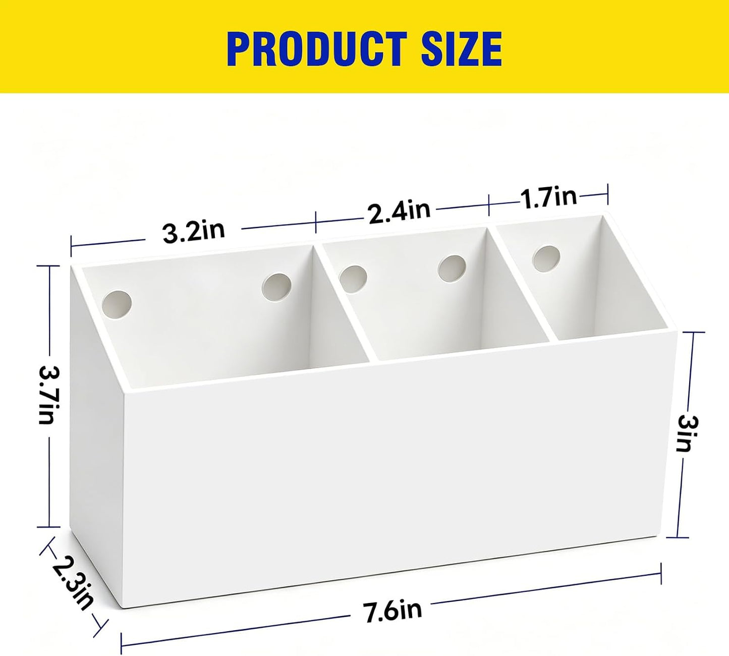 Magnetic Marker Holder for Whiteboard, Fridge, Teacher Must Have | Acrylic Magnet Dry Erase Pen Holder for Refrigeator, Anti-slip Pencil Holder for Classroom, Locker Organizer Accessories
