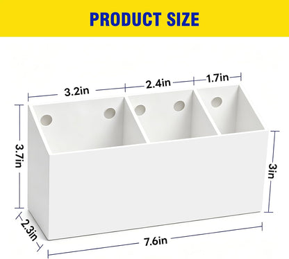 Magnetic Marker Holder for Whiteboard, Fridge, Teacher Must Have | Acrylic Magnet Dry Erase Pen Holder for Refrigeator, Anti-slip Pencil Holder for Classroom, Locker Organizer Accessories