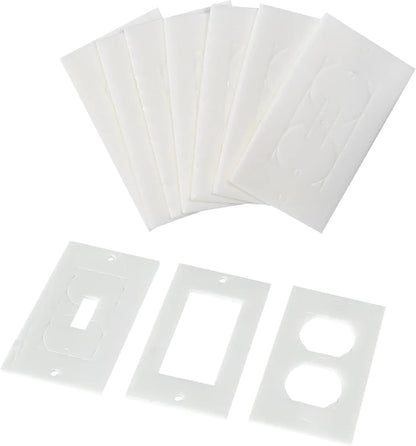 Outlet Gasket SWTCHOUTSL-UNV-CS White 1000-Piece Bulk Pack Foam Insulation for Wall Switch Plate Cover for Home Improvement, Switch Plate Insulator, Outlet Insulator, and Draft Sealer