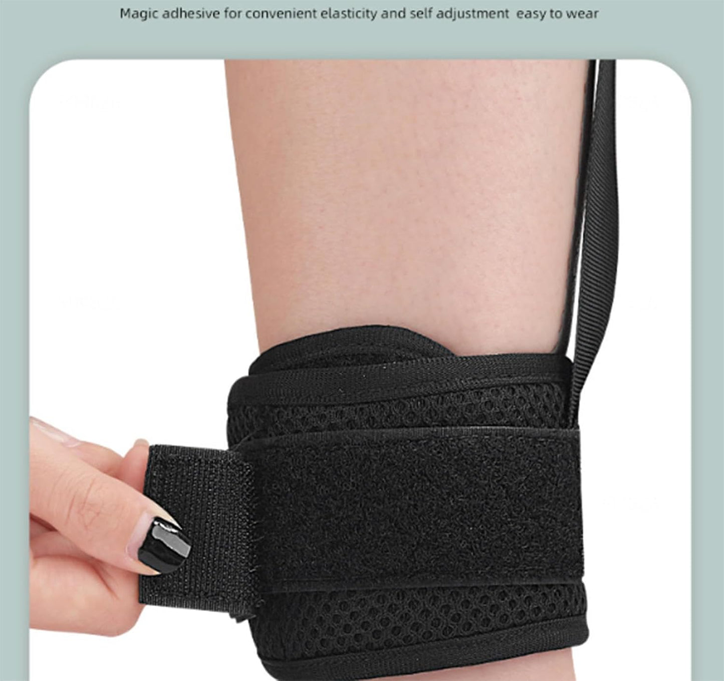 VIDECOR Foot and Calf Stretcher-Stretching Strap For Plantar Fasciitis, Foot Drop, Achilles Tendonitis for walking power belt tension band moving belt at night polyester ankle support
