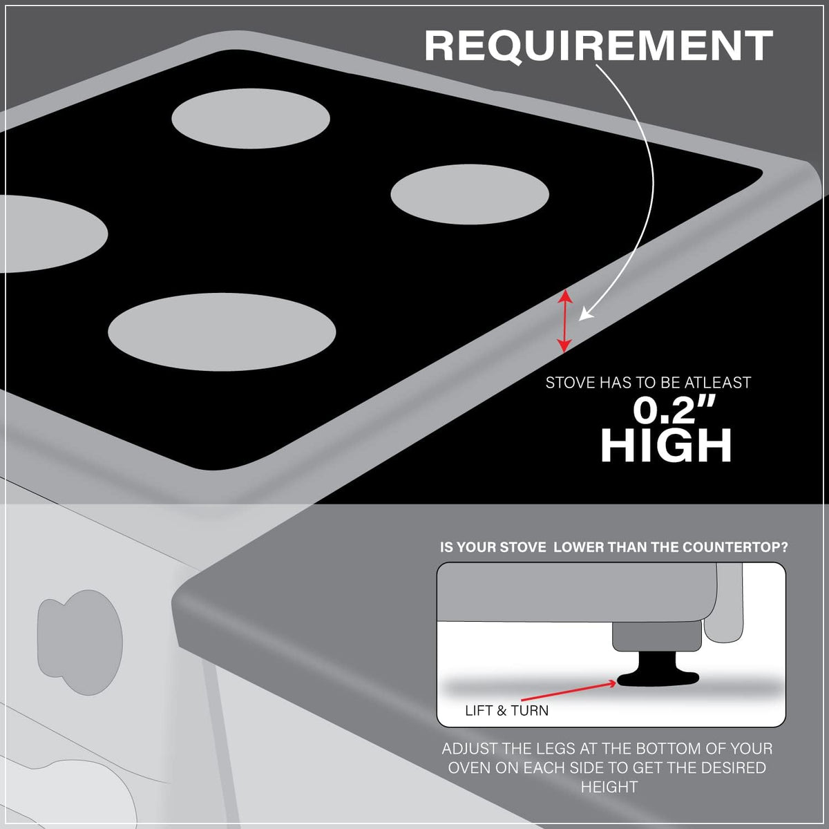Silicone Stove Gap Covers | Fills Gaps up to 0.75”| Guard With Stainless Steel Clips Fills Gaps Between Countertop And Stove | Oven Side Gap Filler | (2 Pcs, Black)
