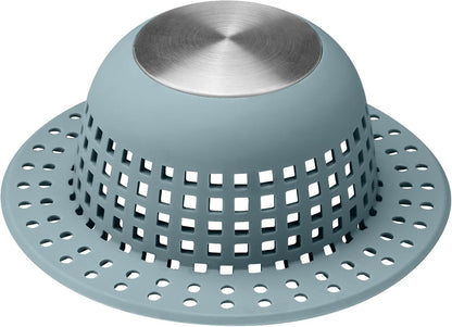 Aluvor Shower Drain Hair Catcher Bathtub Drain Cover Sink Drain Protector | Bathroom Sink & Bathtub Drain Strainer for Pop-Up & Regular Drains, Silver Grey