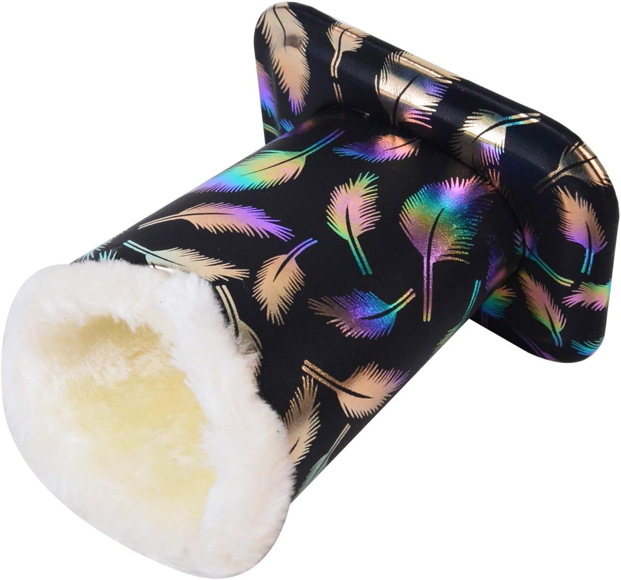 Baitaihem Pack of 2 Plush Lined Eyeglasses Holder Stand Protective Glasses Case For Desks Or Nightstands