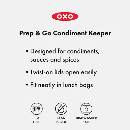 OXO Good Grips Prep and Go Container With Colander - Ocean Blue