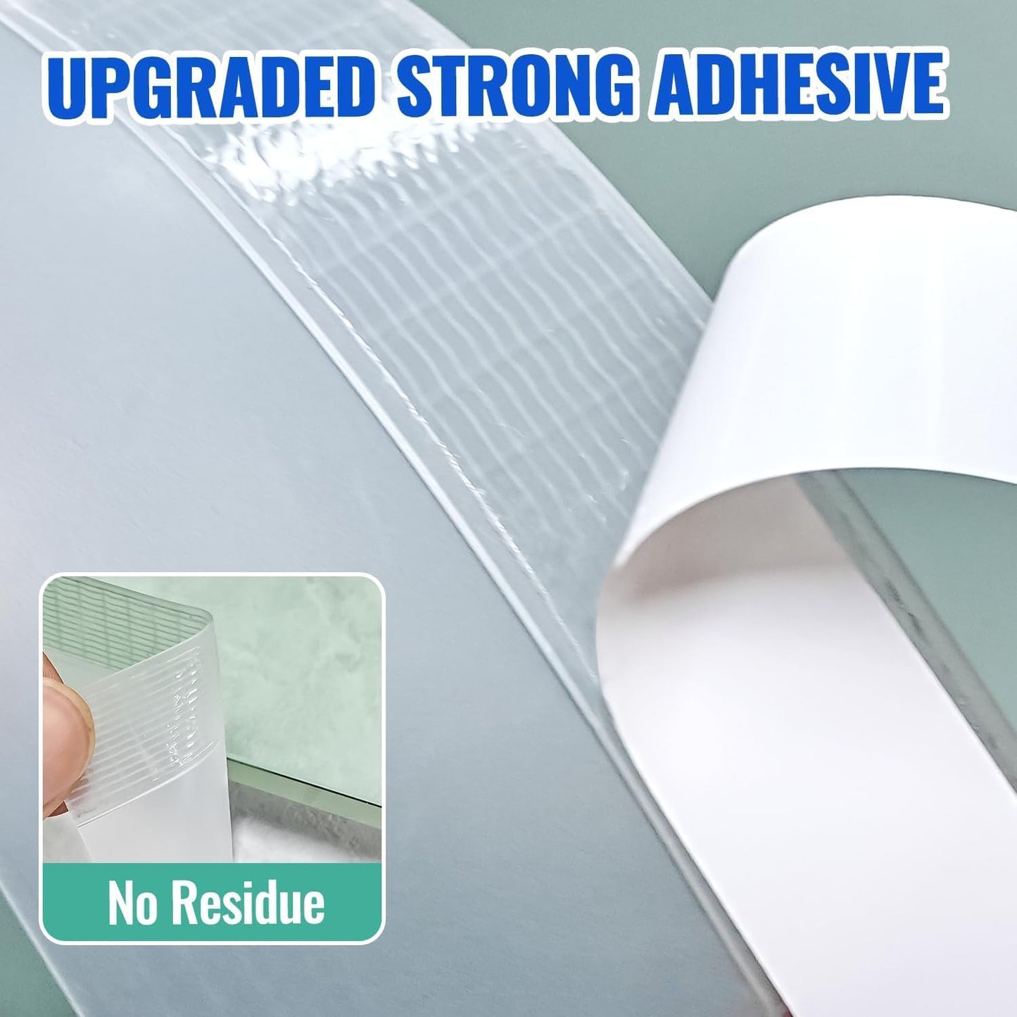 Weather Stripping Door Seal - Draft Stopper for Windows Doors, 33Ft | Seals Gaps up to 1.2in, Stops Heat Cold Escaping, Boosts HVAC, Blocks Wind Dust Insects, Strong Adhesive, Easy Trim Install