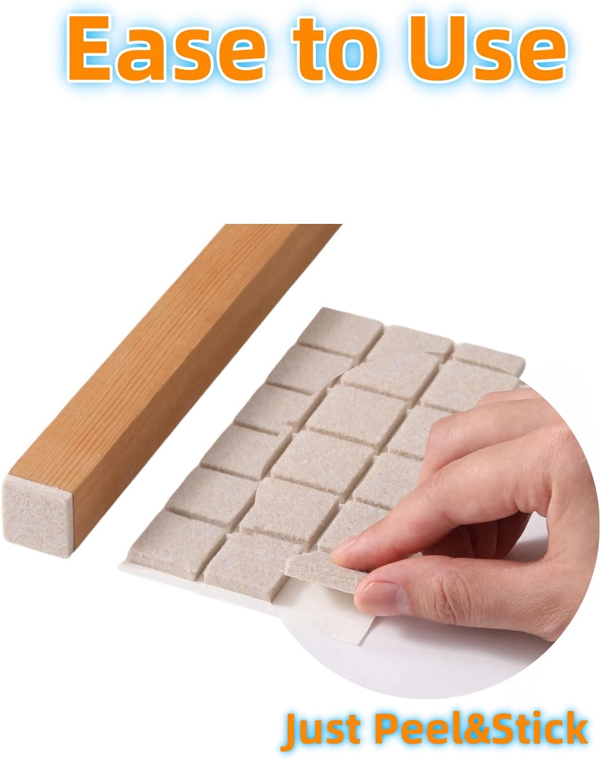 Felt Pads Small 3/8" Felt Pads for Cabinet Doors Bumpers, Cabinet Cushion Dots Felt Cabinet Door Stops, Self Adhesive Thick Bumper Pads to Protect Surfaces -Anti Scratch 234 Pcs Round Brown