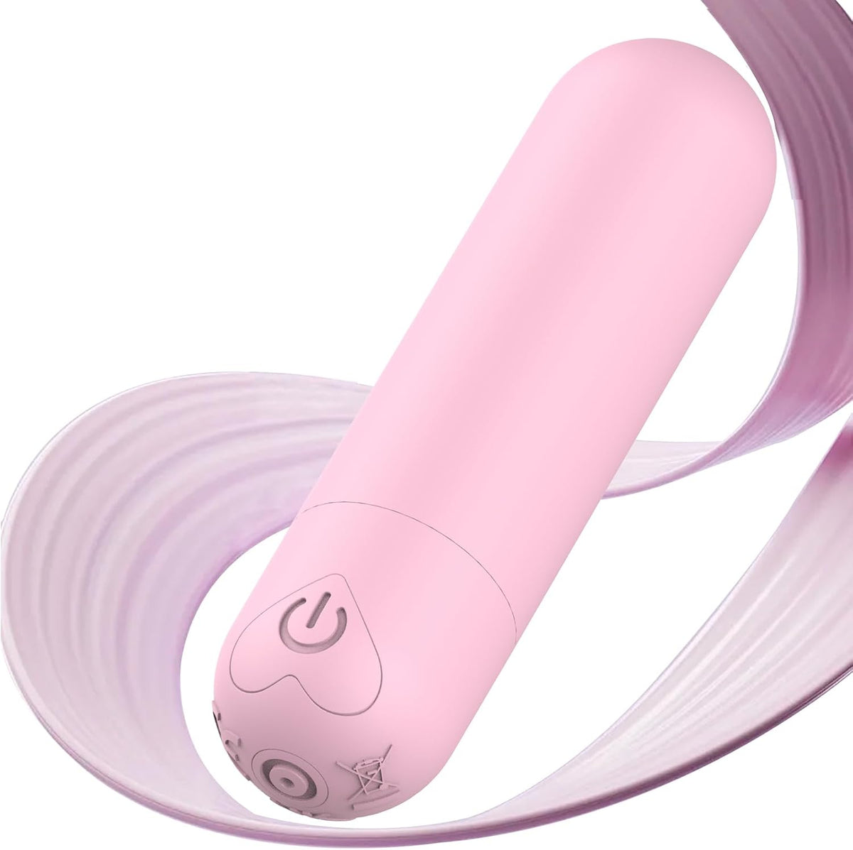 Mini Handheld Electric Back Massager Waterproof Quite Massager, Portable Massager for Back Neck Shoulder Body,Light Purple