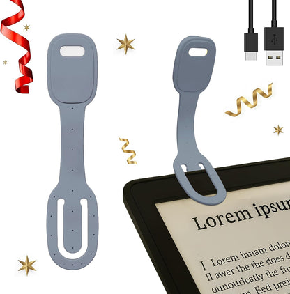 Rechargeable Kids Book Light, Cute Bookmark Reading Light for Kids, Dimmable Portable LED Book Light for Reading in Bed, Eye-Caring Bedtime Reading Lamp for Children & Travel, Brown