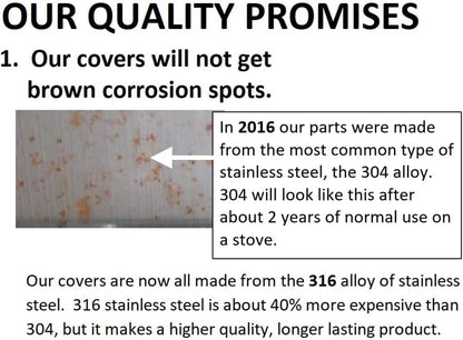 TrueGem Stove Gap Covers, 23.4", Black | Stainless Steel