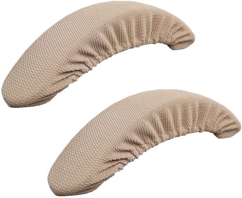 Isccdy Removable Washable Office Chair Armrest Slipcovers Covers Pads (Gray)