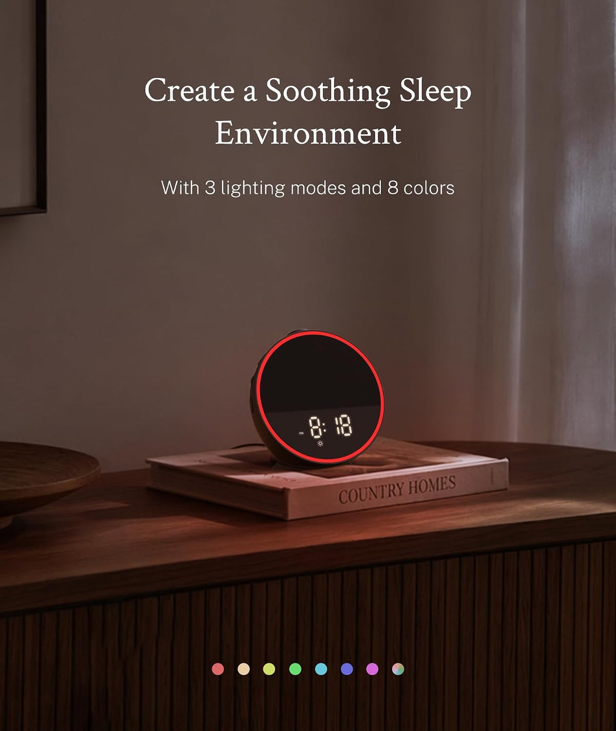 Sound Machine, Alarm Clock, Night Light, Screen-Free Sleep Routine