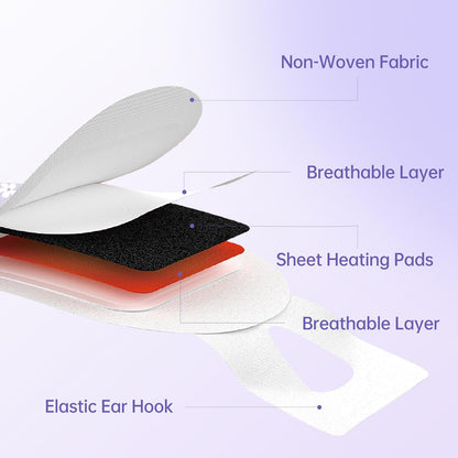 16 Pack Self Heating Steam Eye Mask - Disposable Warming Eye Mask for Dry Eyes, Travel & Sleep Essential, Soothing Relief for Eye Fatigue, Ideal Spa Gift (Lavender)
