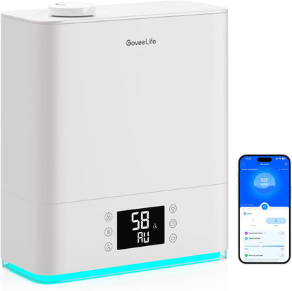 GoveeLife Smart Humidifiers for Bedroom Large Room, 6L Top Fill Humidifier