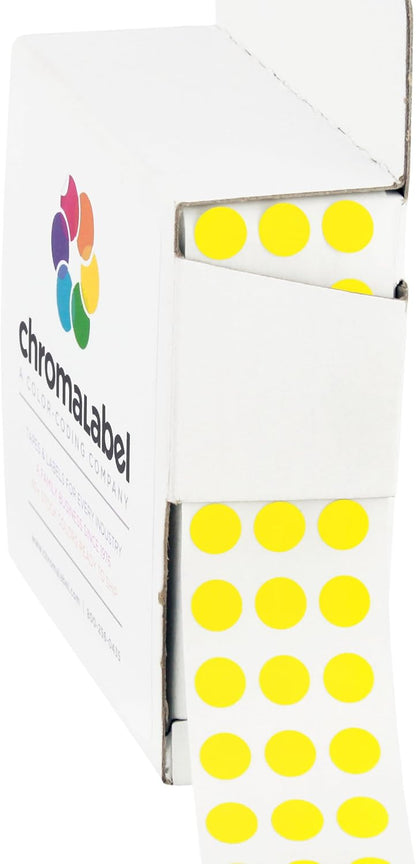 Dark Blue, Red & Yellow Dots, 1/4 Inch, 1000/Box Each Color | Writable Semi-Gloss Circle Labels in Dark Blue, Red and Yellow for Offices, Retail and Classrooms. Made in USA - Colors A
