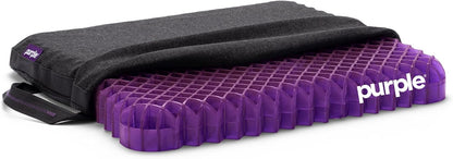Purple Back Cushion, Lumbar Support Pillow for Office Chair, Car Seat