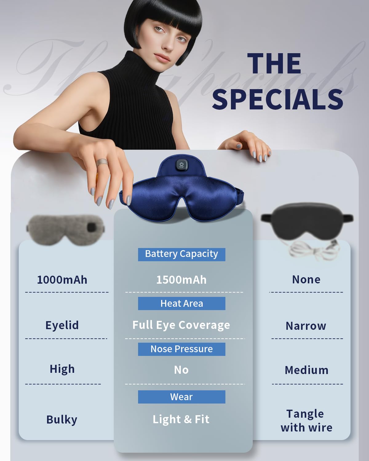 Stye Heated Eye Masks Cordless for Dry Eye Treatment Warm Pain Relief Compress Silk Heat Pack Eye Care Heating Pad for Migraine Blepharitis Dark Circles and Puffiness Sinus MGD Washable