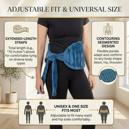 Microwavable Ultimate Body Wrap, 68" x 10" | Therapeutic Moist-Heat Relief, Extra-Long, Full-Body Coverage, Reusable