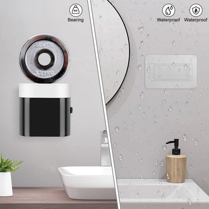 GFWARE Toothbrush Holder Toothpaste Dispenser Wall Mounted with Cover, 4 Slots Tooth Brush Storage Organizer with Automatic Kids Toothpaste Squeezers for Shower Bathroom Black | Automatic Toothpaste dispenser for Kids, Bathroom Storage Organizer with