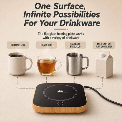 Coffee Cup Warmer, Auto Shut-Off Mug Warmer, 3 Temperature Setting