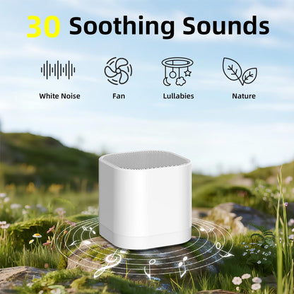 SleeZOO Portable Sound Machine for Sleep Mini White Noise Machine for Baby Kids Adults with 30 Soothing Sounds 4 Timers 32 Volume Levels Memory Function Sleep Machine for Travel Camping Home Office