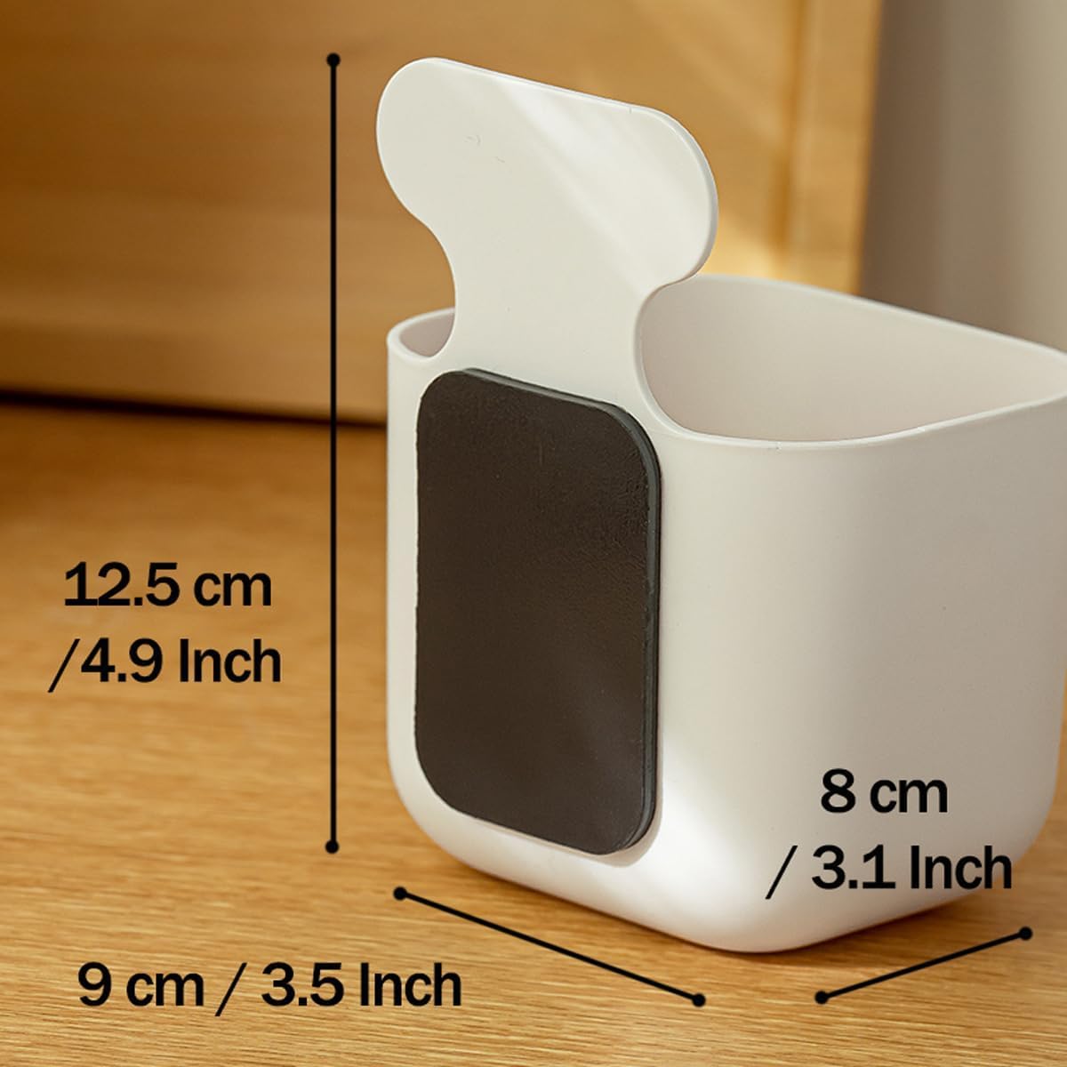 Fridge Magnetic Cup Storage Rack, Magnetic Locker Organizer for Pen, Holder for Laundry, Board, Desks, Dresser, White