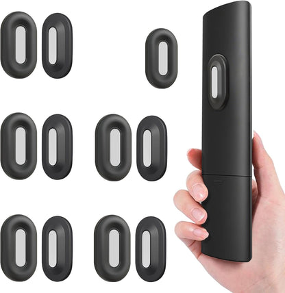 Freewindo Magnetic Remote Control Holder Wall Mount, 5 Pack TV Remote Holder Wall Mount, Silicone Remote Organizer Magnetic Remote Holder for Bed, TV, Ceiling Fan and Air Conditioner (Black)