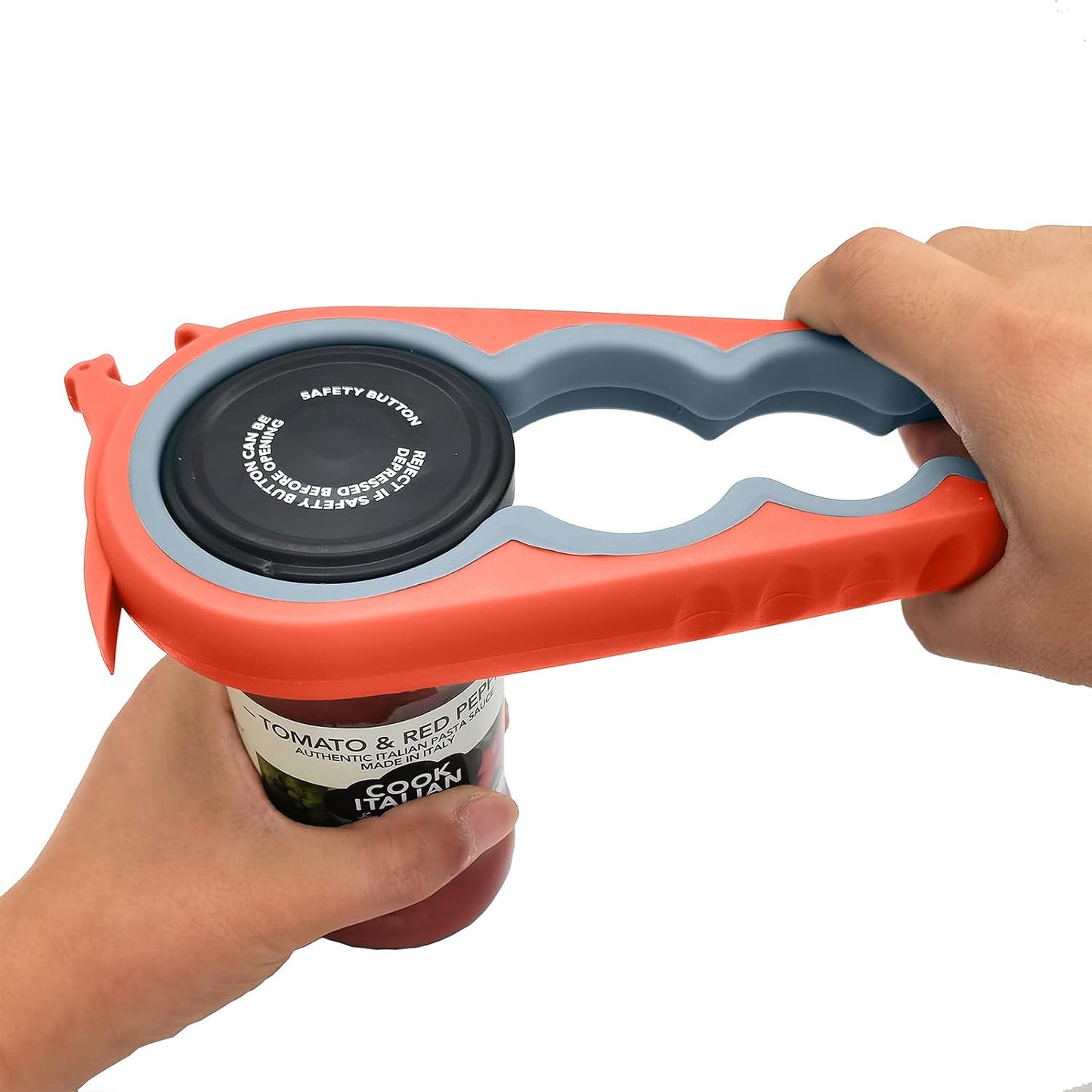 Jar Opener for Weak Hands, 5 in 1 Bottle Opener for Seniors with arthritis | Multifunctional Adjustable Lid Opener with Non-Slip Rubber Gripper Pad – Effortlessly Opens Jars, Bottles & Pop-Top Cans