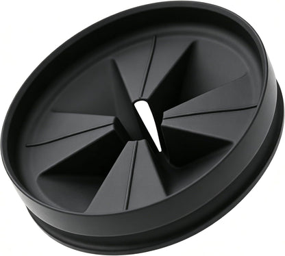 3 3/8" Garbage Disposal Splash Guard Replacement for InSinkErator Evolution | QCB-AM rubber Drain Insert, Sink Baffle, Garbage Disposer Accessories, Upgraded Removable Quiet Collar Drain Plugs, Black