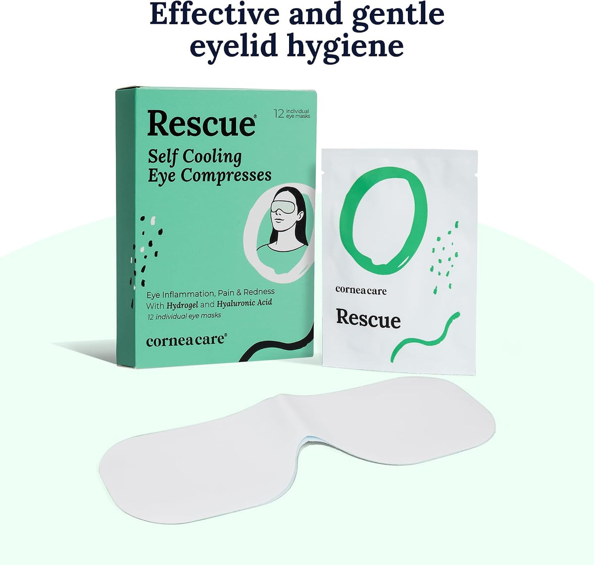 CorneaCare Rest Self Heating Warm Compress for Dry, Tired Eyes | 30 Count