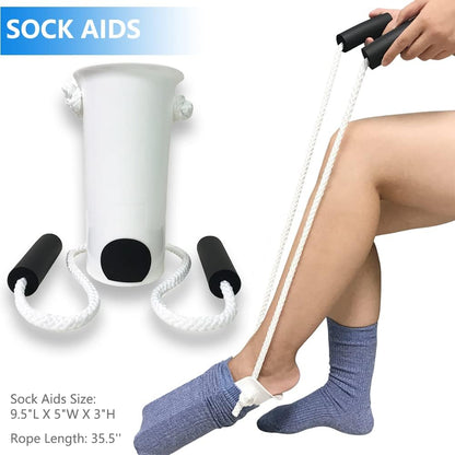 35.5 Inch Long Handled Shoe Horn, Dressing Stick, Sock Remover Aid Helper - Versatile, Adjustable Dressing Aid for Shoes, Socks, Shirts, Pants - Long Shoe Horn, Shoe Horn Long Handle for Seniors