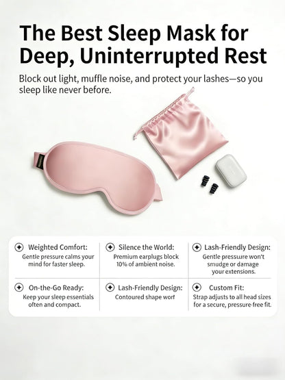 Sleep Mask for Women Men: 100% Blackout 3D Eye Mask for Sleeping, Sleeping Mask for Side Sleepers, Zero Pressure Memory Foam Eyelash Friendly Breathable Eye Cover, Airplane Travel Essentials-Pink