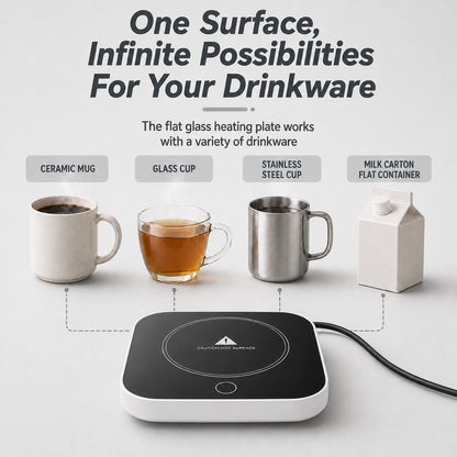 Coffee Cup Warmer, Auto Shut-Off Mug Warmer, 3 Temperature Setting