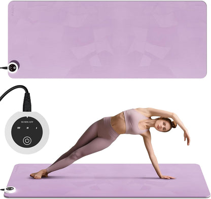 PAIDU Heating mat, Extra Large Anti Slip Electric Heating Yoga mat | Adjustable Temperature Heated Floor mat,Foot Warmer,Winter 120V Heated Rug Suitable for Yoga, Pilates,Exercise