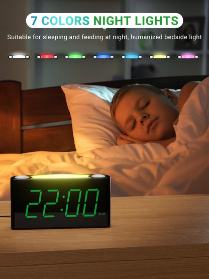 Vibrating Alarm Clock for Heavy Sleepers with Bed Shaker, 3 Wake-Up Modes