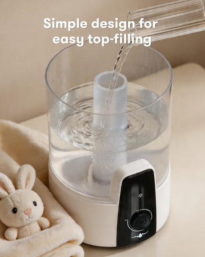 4L Humidifiers for Bedroom,Dishwasher Safe Design Easy Clean,White