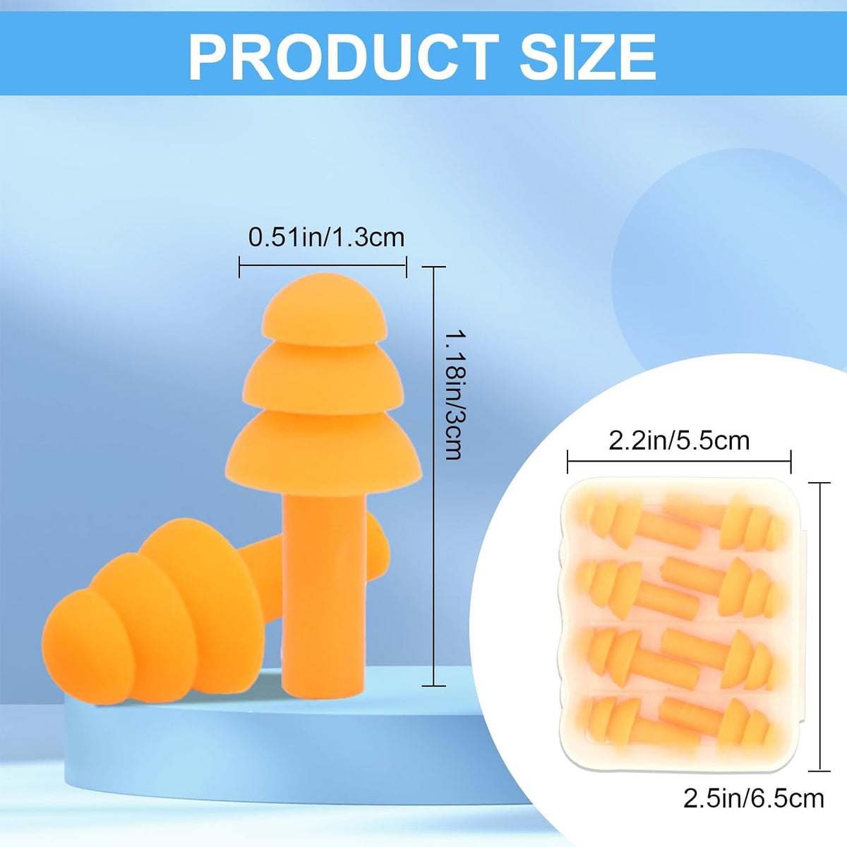 Ear Plugs for Sleeping,12 Pair Earplugs Noise Canceling Soft Silicone Ear Plug Reusable Earplugs for Sleep,Concert,Swimming,Study,Loud Noise,Snoring(Black Blue Purple)