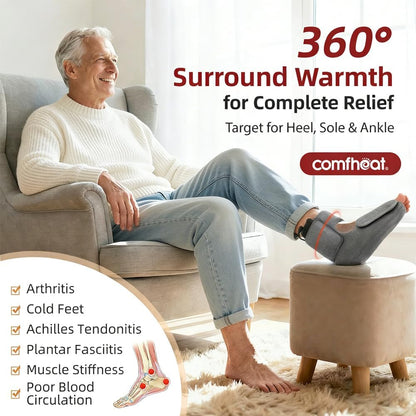 Cordless Foot Heating Pad for Plantar Fasciitis Foot Pain Relief